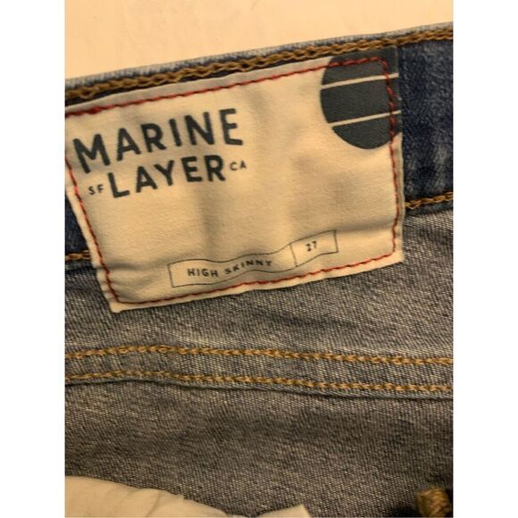 Marine Layer High Skinny jeans women's size 27 - Picture 7 of 8